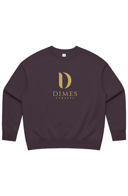 Dimes Cabaret Plum Womens Heavy Crew