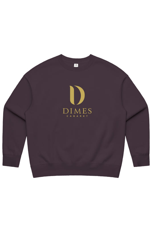 Dimes Cabaret Plum Womens Heavy Crew